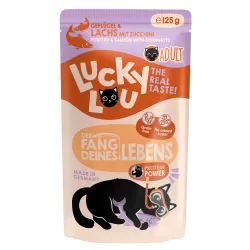 Sparpaket Lucky Lou Adult 48 x 125 g - Geflügel & Lachs