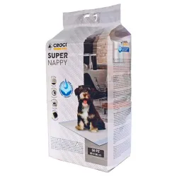 Croci Welpenunterlagen Super Nappy - Doppelpack L 60 x B 40 cm, 2 x 50 Stück