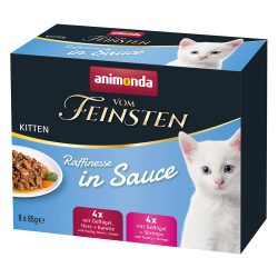 animonda Vom Feinsten Nassfutter Kitten, Raffinesse, in Sauce, Mixpack 8x85g