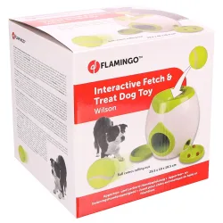 Flamingo Interaktives Spielzeug Fetch & Treat - inkl. Tennisball