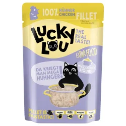 Sparpaket Lucky Lou Extra Food 24 x 70 g - Hühnerfilet in Brühe
