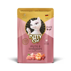 Sparpaket KITTY Cat Paté 24 x 85 g - Pute & Shrimps
