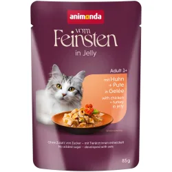 Sparpaket Animonda Vom Feinsten Adult Raffinesse in Gelee 48 x 85 g - reich an Huhn mit Pute
