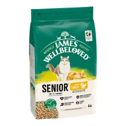 James Wellbeloved, James Wellbeloved Senior Cat Hypoallergenic Truthahn & Reis - 4 kg