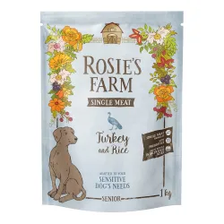 Rosie's Farm Single Meat Senior Pute mit Reis - 1 kg