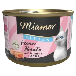 Sparpaket Miamor Feine Beute 24 x 185 g - Kitten Huhn & Lachs