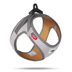 Curli Glow Clasp Vest Geschirr, grau - Grösse XS: Brustumfang 33,9 - 38,2 cm