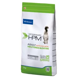 Virbac Veterinary HPM Adult Lachs Neutered & Entire Cat - Sparpaket: 2 x 12 kg