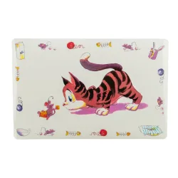 Trixie Napfunterlage Comic-Katze - L 44 x B 28 cm
