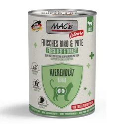 Sparpaket MAC's CAT Vetcare Nierendiät 24 x 400 g - frisches Rind & Pute