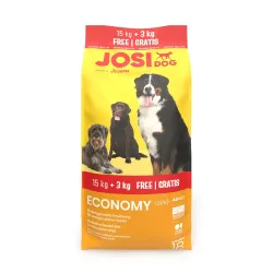 3 kg gratis! JosiDog Economy 18 kg - Adult