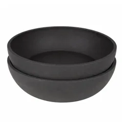 District 70 Hundenapf-Set aus Bambus - Grösse M: 2 x Ø 17,5 cm