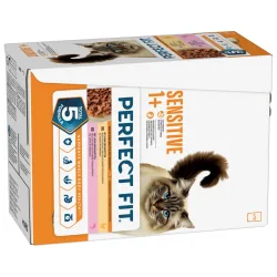 Perfect Fit Sensitive 1+ - Huhn & Lachs (12 x 85 g)
