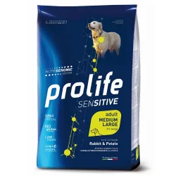 Sparen im Multipack! 2 x Prolife - 2 x 10 kg Sensitive Adult Medium/Large Rabbit & Kartoffeln