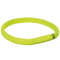 Trixie USB Leuchthalsband grün - M-L: 50 cm / 18 mm