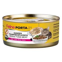Feline Porta 21 Katzenfutter 6 x 156 g - Thunfisch mit Aloe