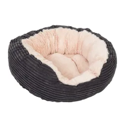 Kuschelbett Cozy Cord - L 81 x B 63 x H 18 cm