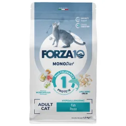 Forza 10 Mono Diet Adult Cat mit Fisch - Sparpaket: 3 x 1,5 kg