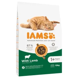 Sparpaket IAMS 2 x Grossgebinde - Ausgewachsene Katzen Lamm - 2 x 10 kg