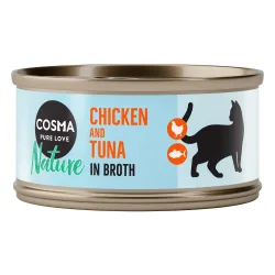 Sparpaket Cosma Nature 48 x 70 g - Hühnerbrust & Thunfisch