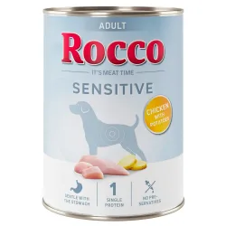 Sparpaket Rocco Sensitive 24 x 400 g Neue Rezeptur -  Huhn mit Kartoffeln