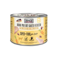 Sparpaket MAC´s Cat 12 x 200 g - Huhn PUR mit ganzen Geflügelherzen