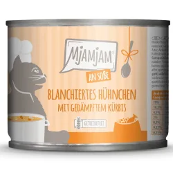 Sparpaket MjAMjAM an Sosse 24 x 185 g - blanchiertes Hühnchen mit gedämpftem Kürbis