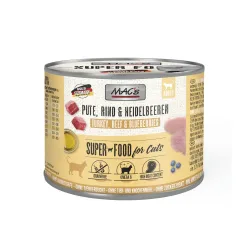Sparpaket MAC´s Cat 12 x 200 g - Pute, Rind & Heidelbeeren