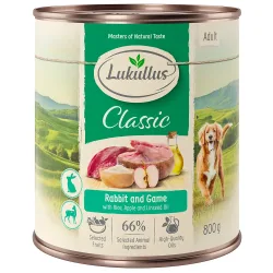 Sparpaket Lukullus Naturkost 24 x 800 g - Adult Putenherzen & Gans