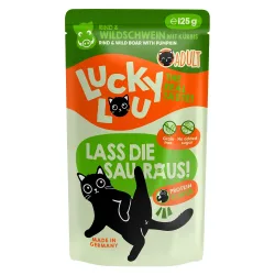Lucky Lou Adult 16 x 125 g - Rind & Wildschwein