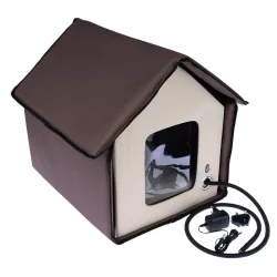 TIAKI Beheizte Katzenhütte Bola - L 48 x B 42 x H 45 cm