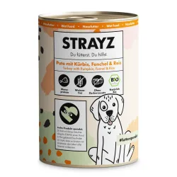 Sparpaket STRAYZ BIO 24 x 400 g - Bio-Lachs mit Bio-Kartoffel, Bio-Spinat & Bio-Beeren