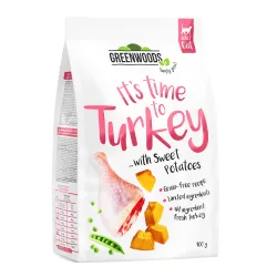Sparpaket Greenwoods Adult 3 x 3 kg - Pute mit Süsskartoffeln, Erbsen und Kürbis