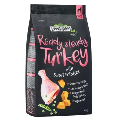 Greenwoods Pute mit Süsskartoffeln, Erbsen und Kürbis - 4 x 1,5 kg