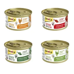 GimCat Superfood ShinyCat Duo Probierpaket 6 x 70 g - Probierpaket (4 Sorten)
