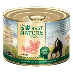 Best Nature Cat Adult 6 x 200 g - Geflügel & Leber