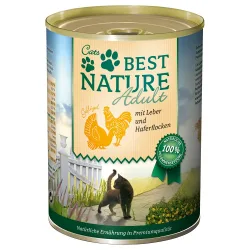 Best Nature Cat Adult 6 x 400 g - Geflügel & Leber