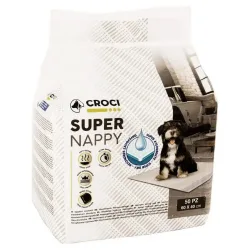 Croci Welpenunterlagen Super Nappy - Doppelpack L 90 x B 60 cm, 2 x 50 Stück