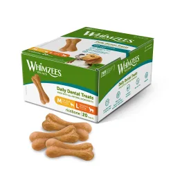 Whimzees by Wellness Ricebones - Grösse M/L: für mittelgrosse & grosse Hunde (12-27 kg, 20 Stück)
