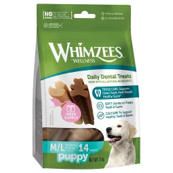 Whimzees by Wellness Sticks für Welpen - Sparpaket: 2 x Grösse M/L