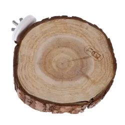 TIAKI Holzplattform mit Rinde, rund - ca. Ø 10 cm