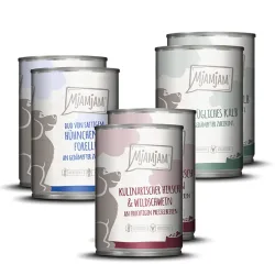 Sparpaket MjAMjAM Adult Hund 24 x 400 g - Mixpaket I (3 Sorten)