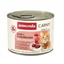 Sparpaket Animonda Carny Senior 12 x 200 g - Rind & Putenherzen