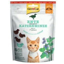 GimCat Crunchy Snacks Ente & Katzenminze - Sparpaket: 3 x 140 g