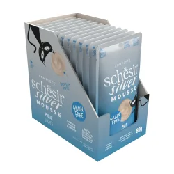 Schesir Silver Mousse 12 x 80 g - Huhn