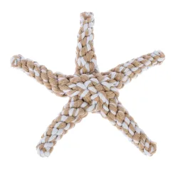 TIAKI Seilspielzeug Seestern für Hunde - L 15 x B 15 x H 3,5 cm