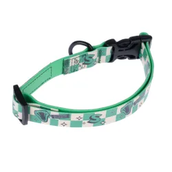 Harry Potter Halsband Slytherin, grün - Grösse L: 35 - 56 cm Halsumfang, 20 mm breit