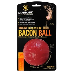 Starmark Treat Dispensing Bacon Ball - Grösse M: Ø 8 cm