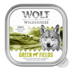 Wolf of Wilderness Adult - Single Protein 6 x 150 g Schale  - Green Fields - Lamm