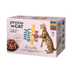 Sparpaket PrimaCat Classic in Gelee 48 x 85 g - Classic-Mix (4 Sorten)